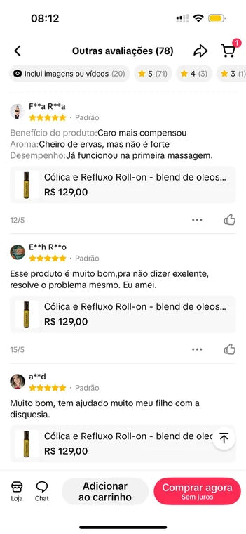 Print de depoimento enviado por uma mãe (1 de 5)