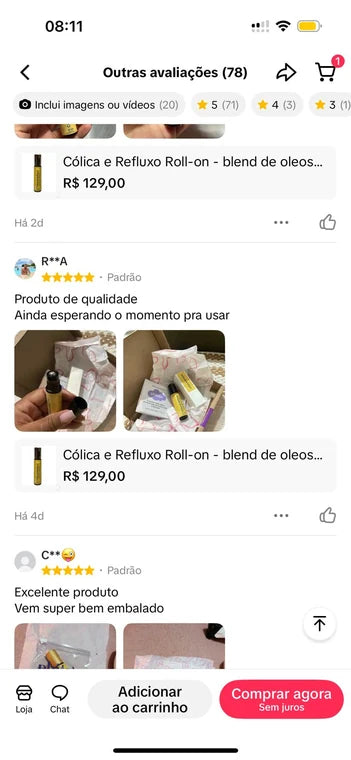 Print de depoimento enviado por uma mãe (3 de 5)